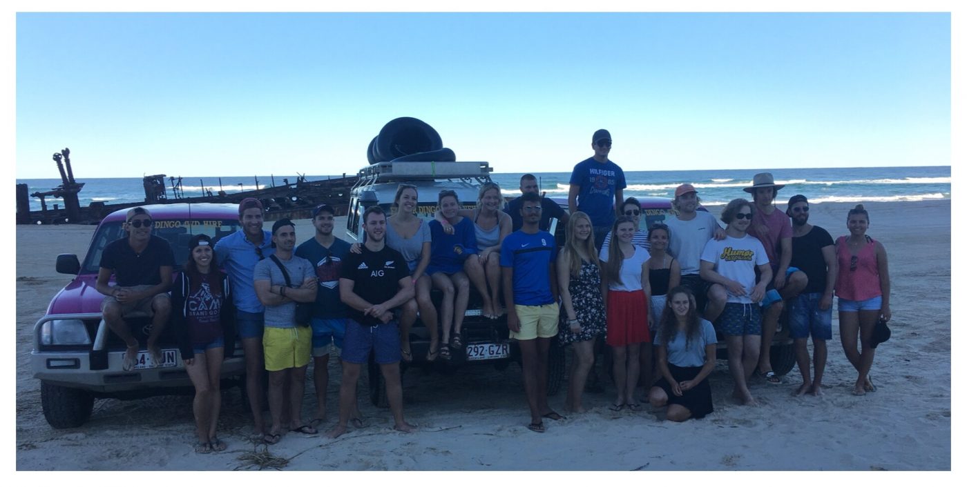 Our awesome group at the SS Maheno