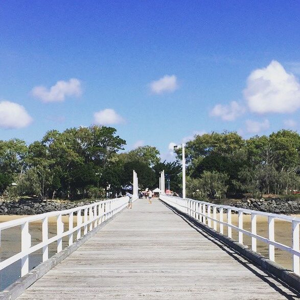 Looking back at Urangan from its pier.